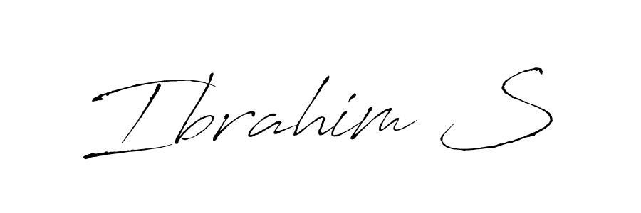 Ibrahim S stylish signature style. Best Handwritten Sign (Antro_Vectra) for my name. Handwritten Signature Collection Ideas for my name Ibrahim S. Ibrahim S signature style 6 images and pictures png