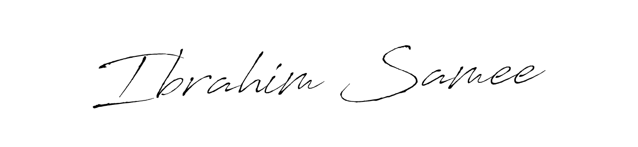 You should practise on your own different ways (Antro_Vectra) to write your name (Ibrahim Samee) in signature. don't let someone else do it for you. Ibrahim Samee signature style 6 images and pictures png