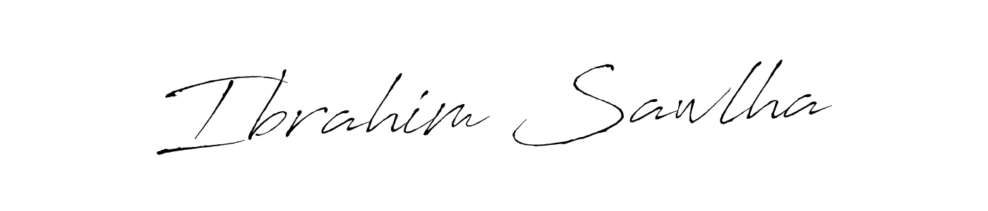 Ibrahim Sawlha stylish signature style. Best Handwritten Sign (Antro_Vectra) for my name. Handwritten Signature Collection Ideas for my name Ibrahim Sawlha. Ibrahim Sawlha signature style 6 images and pictures png