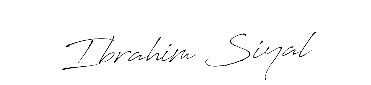 Ibrahim Siyal stylish signature style. Best Handwritten Sign (Antro_Vectra) for my name. Handwritten Signature Collection Ideas for my name Ibrahim Siyal. Ibrahim Siyal signature style 6 images and pictures png