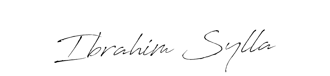 Create a beautiful signature design for name Ibrahim Sylla. With this signature (Antro_Vectra) fonts, you can make a handwritten signature for free. Ibrahim Sylla signature style 6 images and pictures png