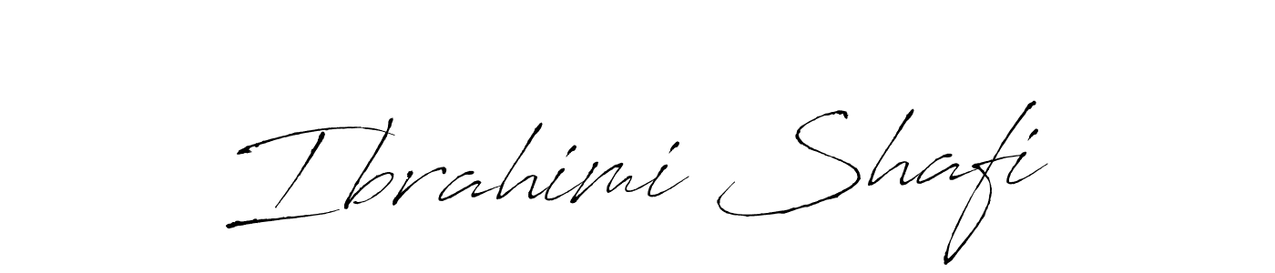 Create a beautiful signature design for name Ibrahimi Shafi. With this signature (Antro_Vectra) fonts, you can make a handwritten signature for free. Ibrahimi Shafi signature style 6 images and pictures png