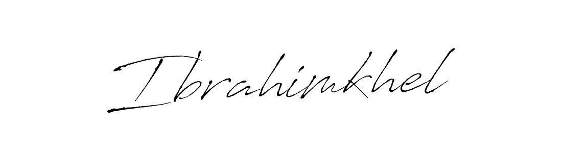 How to make Ibrahimkhel name signature. Use Antro_Vectra style for creating short signs online. This is the latest handwritten sign. Ibrahimkhel signature style 6 images and pictures png