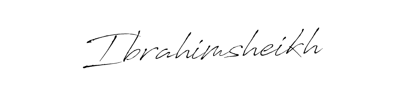 How to make Ibrahimsheikh signature? Antro_Vectra is a professional autograph style. Create handwritten signature for Ibrahimsheikh name. Ibrahimsheikh signature style 6 images and pictures png