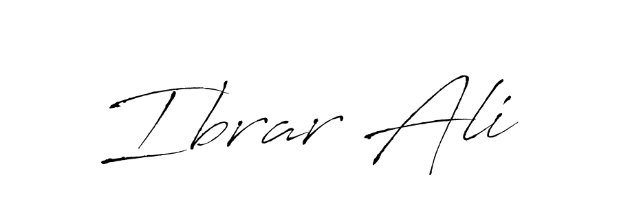 Create a beautiful signature design for name Ibrar Ali. With this signature (Antro_Vectra) fonts, you can make a handwritten signature for free. Ibrar Ali signature style 6 images and pictures png