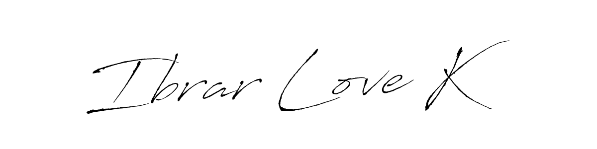 Similarly Antro_Vectra is the best handwritten signature design. Signature creator online .You can use it as an online autograph creator for name Ibrar Love K. Ibrar Love K signature style 6 images and pictures png