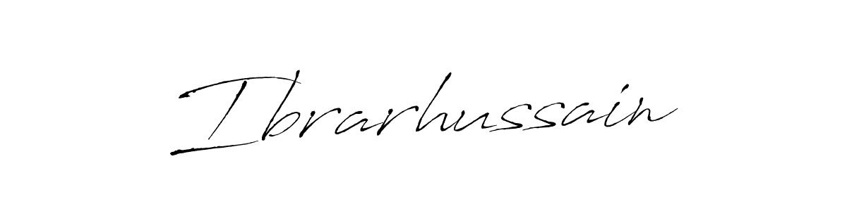 Make a beautiful signature design for name Ibrarhussain. With this signature (Antro_Vectra) style, you can create a handwritten signature for free. Ibrarhussain signature style 6 images and pictures png