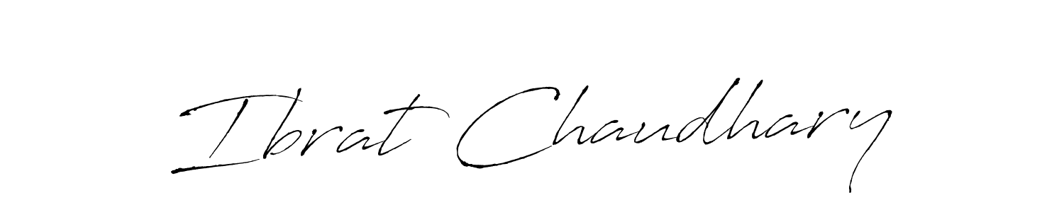 How to make Ibrat Chaudhary signature? Antro_Vectra is a professional autograph style. Create handwritten signature for Ibrat Chaudhary name. Ibrat Chaudhary signature style 6 images and pictures png