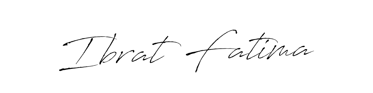 Create a beautiful signature design for name Ibrat Fatima. With this signature (Antro_Vectra) fonts, you can make a handwritten signature for free. Ibrat Fatima signature style 6 images and pictures png