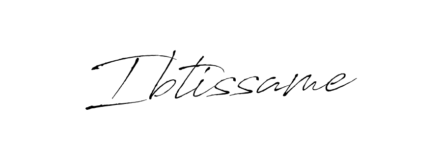 How to make Ibtissame signature? Antro_Vectra is a professional autograph style. Create handwritten signature for Ibtissame name. Ibtissame signature style 6 images and pictures png