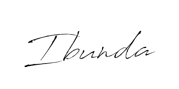 Make a beautiful signature design for name Ibunda. With this signature (Antro_Vectra) style, you can create a handwritten signature for free. Ibunda signature style 6 images and pictures png