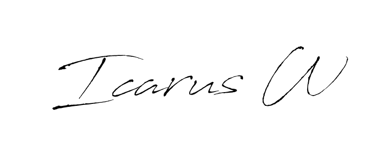 Also You can easily find your signature by using the search form. We will create Icarus W name handwritten signature images for you free of cost using Antro_Vectra sign style. Icarus W signature style 6 images and pictures png