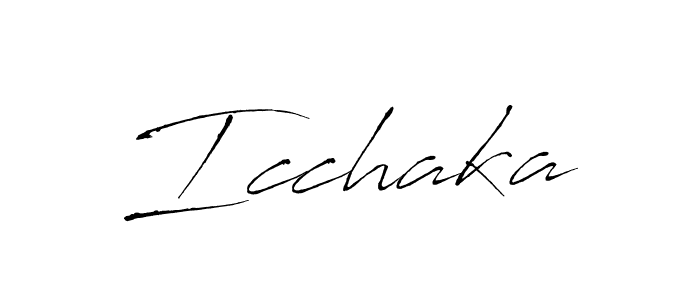 Also we have Icchaka name is the best signature style. Create professional handwritten signature collection using Antro_Vectra autograph style. Icchaka signature style 6 images and pictures png