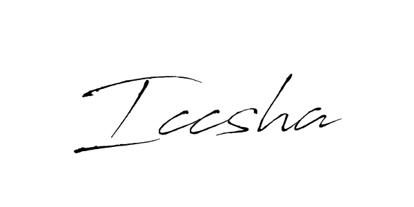 How to Draw Iccsha signature style? Antro_Vectra is a latest design signature styles for name Iccsha. Iccsha signature style 6 images and pictures png