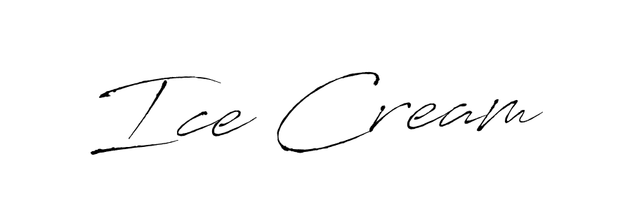 Make a beautiful signature design for name Ice Cream. With this signature (Antro_Vectra) style, you can create a handwritten signature for free. Ice Cream signature style 6 images and pictures png