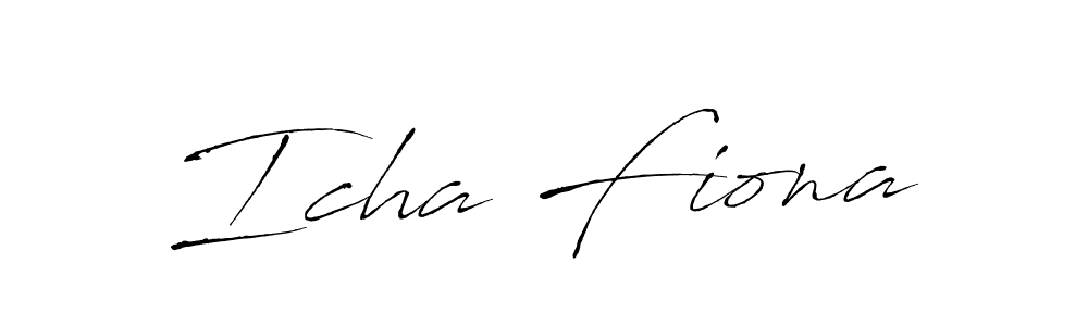 Also we have Icha Fiona name is the best signature style. Create professional handwritten signature collection using Antro_Vectra autograph style. Icha Fiona signature style 6 images and pictures png