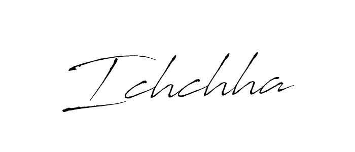 Design your own signature with our free online signature maker. With this signature software, you can create a handwritten (Antro_Vectra) signature for name Ichchha. Ichchha signature style 6 images and pictures png