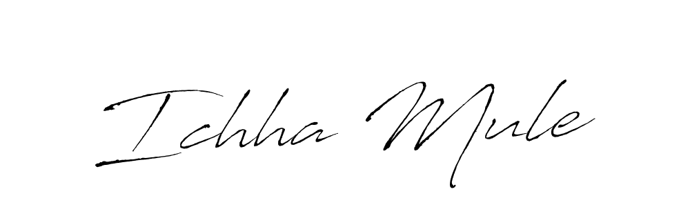 Make a beautiful signature design for name Ichha Mule. Use this online signature maker to create a handwritten signature for free. Ichha Mule signature style 6 images and pictures png