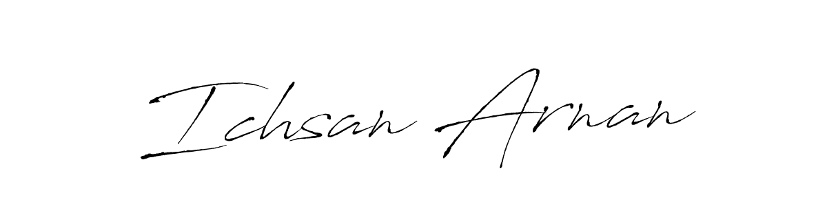 Also we have Ichsan Arnan name is the best signature style. Create professional handwritten signature collection using Antro_Vectra autograph style. Ichsan Arnan signature style 6 images and pictures png