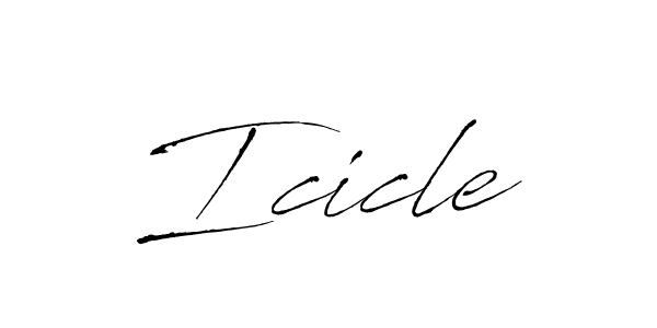 Design your own signature with our free online signature maker. With this signature software, you can create a handwritten (Antro_Vectra) signature for name Icicle. Icicle signature style 6 images and pictures png