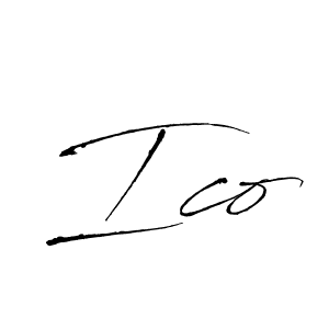 if you are searching for the best signature style for your name Ico. so please give up your signature search. here we have designed multiple signature styles  using Antro_Vectra. Ico signature style 6 images and pictures png