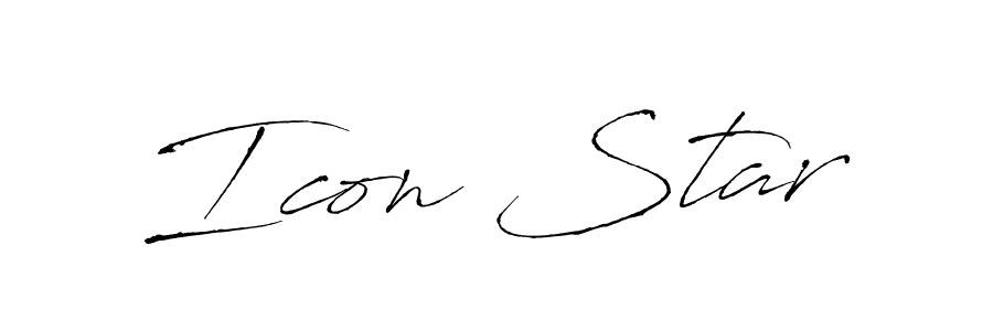 Also we have Icon Star name is the best signature style. Create professional handwritten signature collection using Antro_Vectra autograph style. Icon Star signature style 6 images and pictures png