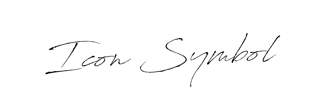 Similarly Antro_Vectra is the best handwritten signature design. Signature creator online .You can use it as an online autograph creator for name Icon Symbol. Icon Symbol signature style 6 images and pictures png