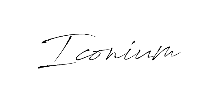 Once you've used our free online signature maker to create your best signature Antro_Vectra style, it's time to enjoy all of the benefits that Iconium name signing documents. Iconium signature style 6 images and pictures png