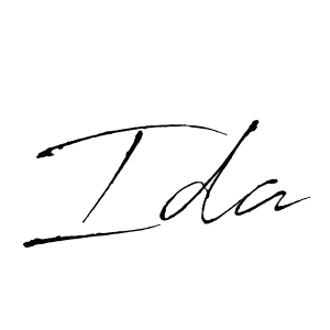 Design your own signature with our free online signature maker. With this signature software, you can create a handwritten (Antro_Vectra) signature for name Ida. Ida signature style 6 images and pictures png