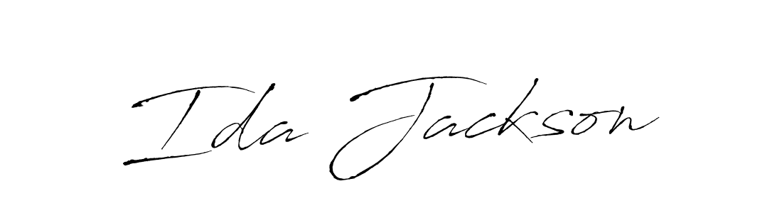 Use a signature maker to create a handwritten signature online. With this signature software, you can design (Antro_Vectra) your own signature for name Ida Jackson. Ida Jackson signature style 6 images and pictures png