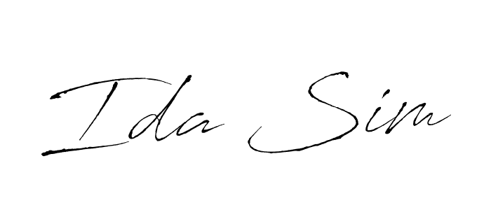 How to make Ida Sim signature? Antro_Vectra is a professional autograph style. Create handwritten signature for Ida Sim name. Ida Sim signature style 6 images and pictures png