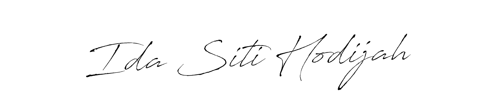 Ida Siti Hodijah stylish signature style. Best Handwritten Sign (Antro_Vectra) for my name. Handwritten Signature Collection Ideas for my name Ida Siti Hodijah. Ida Siti Hodijah signature style 6 images and pictures png