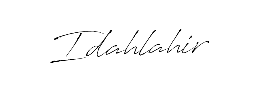 Create a beautiful signature design for name Idahlahir. With this signature (Antro_Vectra) fonts, you can make a handwritten signature for free. Idahlahir signature style 6 images and pictures png