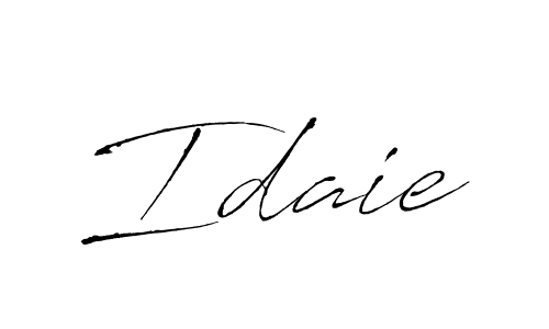 Antro_Vectra is a professional signature style that is perfect for those who want to add a touch of class to their signature. It is also a great choice for those who want to make their signature more unique. Get Idaie name to fancy signature for free. Idaie signature style 6 images and pictures png