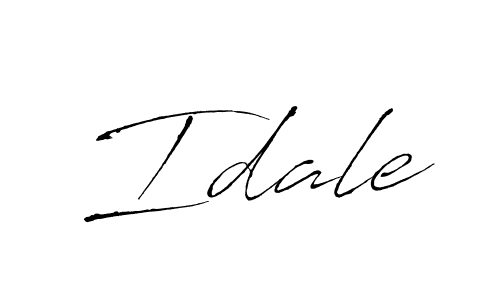 Best and Professional Signature Style for Idale. Antro_Vectra Best Signature Style Collection. Idale signature style 6 images and pictures png