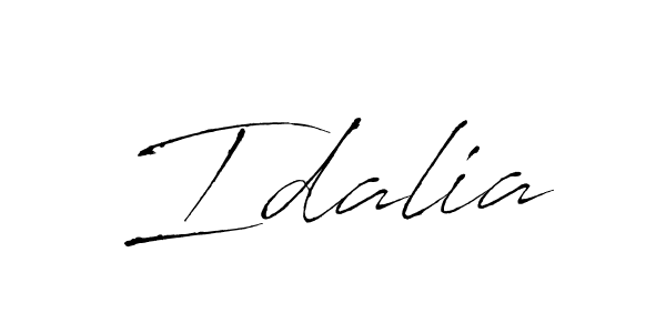 Use a signature maker to create a handwritten signature online. With this signature software, you can design (Antro_Vectra) your own signature for name Idalia. Idalia signature style 6 images and pictures png