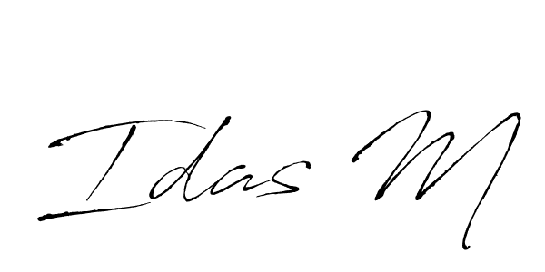 Design your own signature with our free online signature maker. With this signature software, you can create a handwritten (Antro_Vectra) signature for name Idas M. Idas M signature style 6 images and pictures png