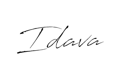 Design your own signature with our free online signature maker. With this signature software, you can create a handwritten (Antro_Vectra) signature for name Idava. Idava signature style 6 images and pictures png