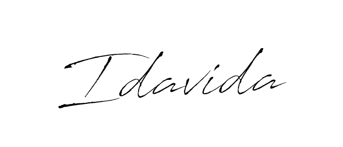 How to make Idavida signature? Antro_Vectra is a professional autograph style. Create handwritten signature for Idavida name. Idavida signature style 6 images and pictures png