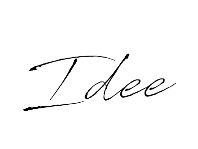 How to make Idee signature? Antro_Vectra is a professional autograph style. Create handwritten signature for Idee name. Idee signature style 6 images and pictures png