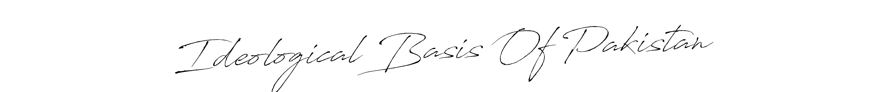 How to make Ideological Basis Of Pakistan name signature. Use Antro_Vectra style for creating short signs online. This is the latest handwritten sign. Ideological Basis Of Pakistan signature style 6 images and pictures png