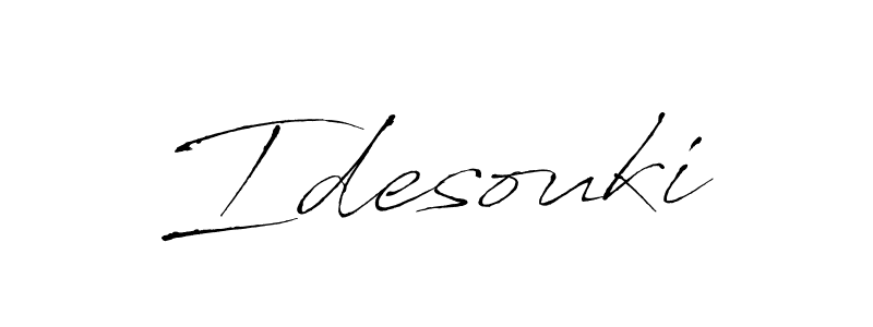Also You can easily find your signature by using the search form. We will create Idesouki name handwritten signature images for you free of cost using Antro_Vectra sign style. Idesouki signature style 6 images and pictures png