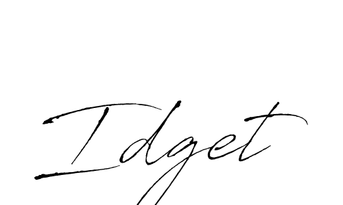 The best way (Antro_Vectra) to make a short signature is to pick only two or three words in your name. The name Idget include a total of six letters. For converting this name. Idget signature style 6 images and pictures png