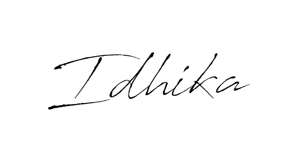 You should practise on your own different ways (Antro_Vectra) to write your name (Idhika) in signature. don't let someone else do it for you. Idhika signature style 6 images and pictures png