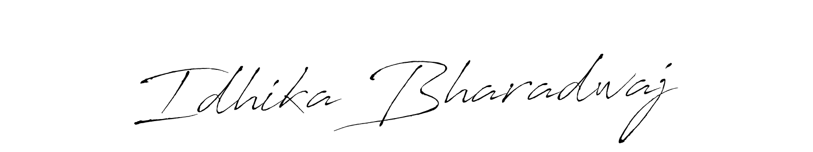 Also You can easily find your signature by using the search form. We will create Idhika Bharadwaj name handwritten signature images for you free of cost using Antro_Vectra sign style. Idhika Bharadwaj signature style 6 images and pictures png