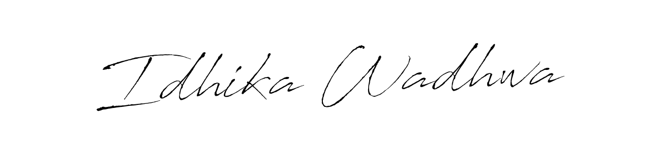 You can use this online signature creator to create a handwritten signature for the name Idhika Wadhwa. This is the best online autograph maker. Idhika Wadhwa signature style 6 images and pictures png