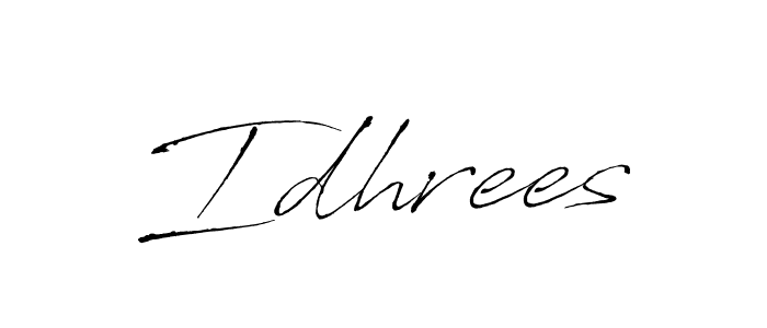 It looks lik you need a new signature style for name Idhrees. Design unique handwritten (Antro_Vectra) signature with our free signature maker in just a few clicks. Idhrees signature style 6 images and pictures png