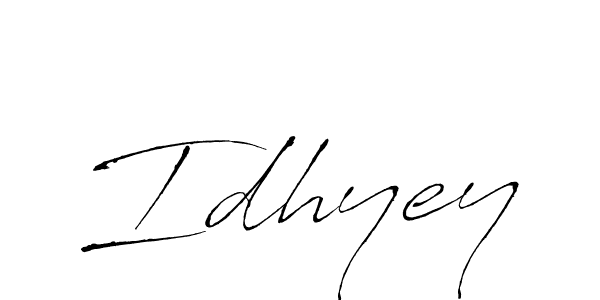 Also we have Idhyey name is the best signature style. Create professional handwritten signature collection using Antro_Vectra autograph style. Idhyey signature style 6 images and pictures png