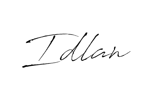Idlan stylish signature style. Best Handwritten Sign (Antro_Vectra) for my name. Handwritten Signature Collection Ideas for my name Idlan. Idlan signature style 6 images and pictures png