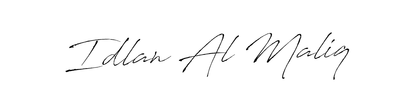 Similarly Antro_Vectra is the best handwritten signature design. Signature creator online .You can use it as an online autograph creator for name Idlan Al Maliq. Idlan Al Maliq signature style 6 images and pictures png